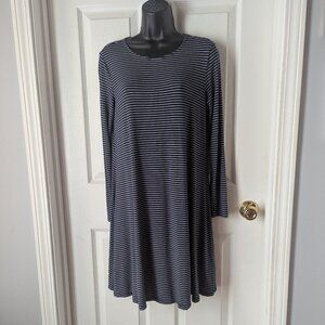 Old Navy navy & white striped dress - S